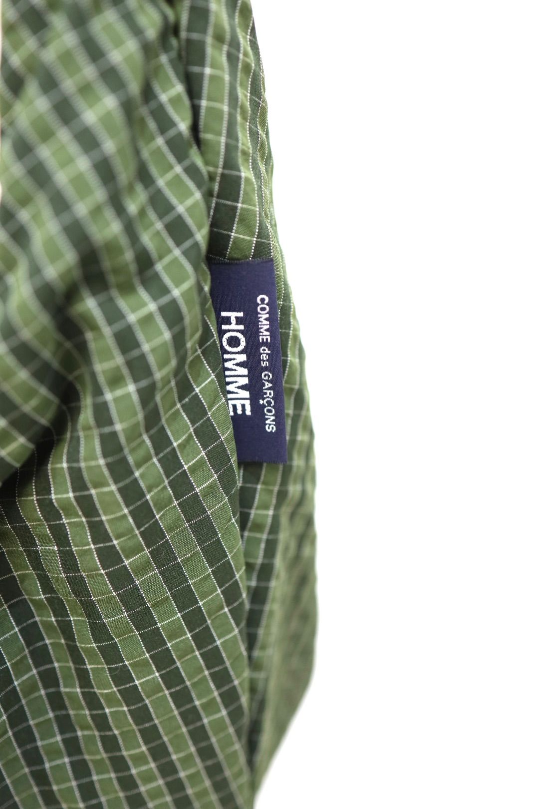 コムデギャルソンオム エステルグリッドショルダーバッグ(HQ-K202-051)KHAKI x WHITE☆2月6日(金)発売！