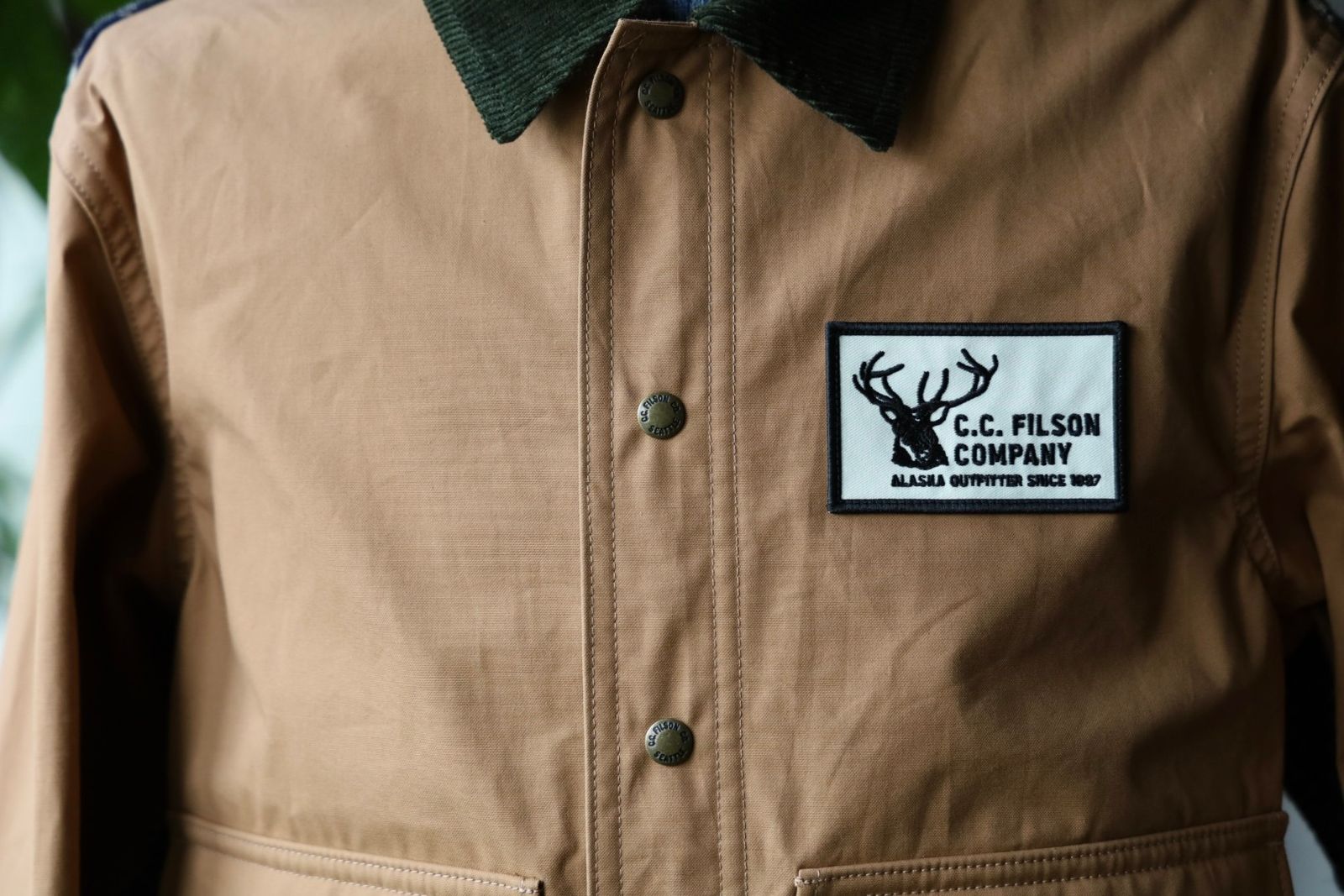 ジュンヤワタナベマン FILSON Wネームジャケット(WP-J014-051)BEIGE×NAVY/GREEN☆8月9日(土)発売！