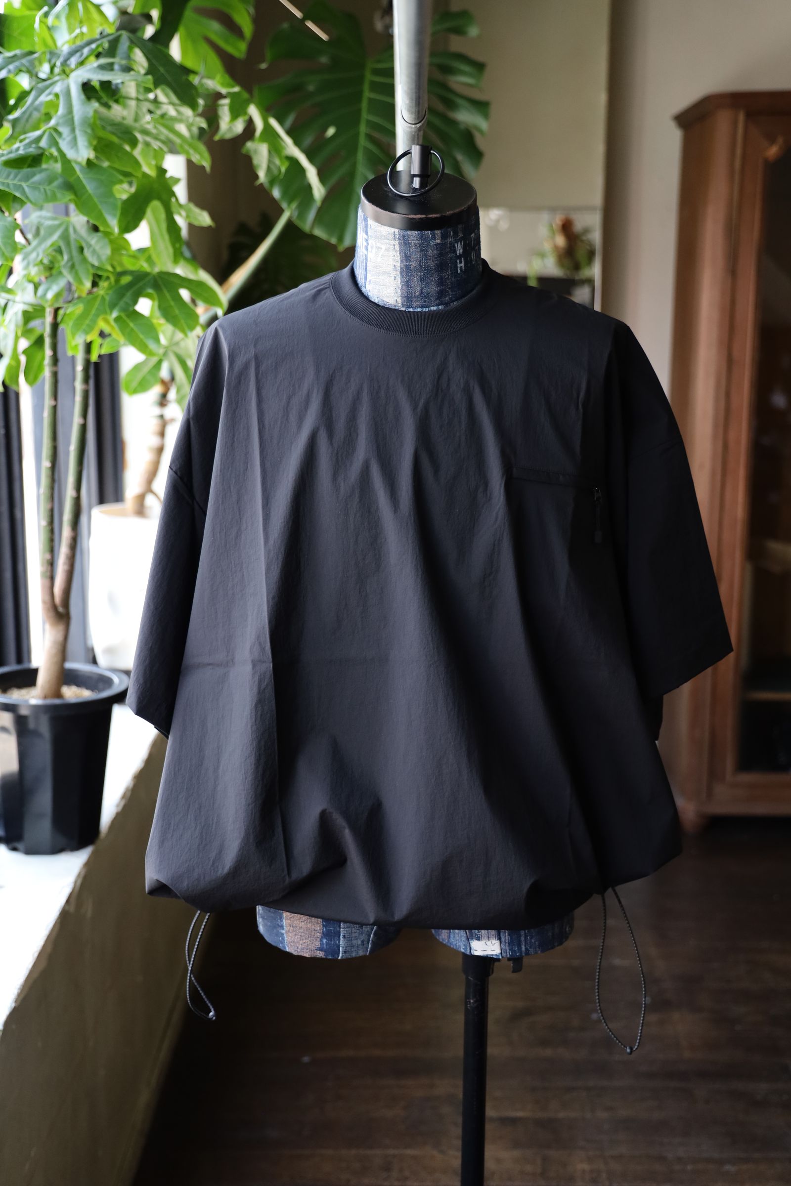 S.F.C 25SS エスエフシー TECH POCKET NYLON SS TEE(SFCSS25S07)Black