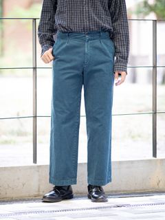 YOKE 26FW Garment-Dye 2Pleated Trousers(YK26FW01337P)Peacock green★8月8日(土)発売！