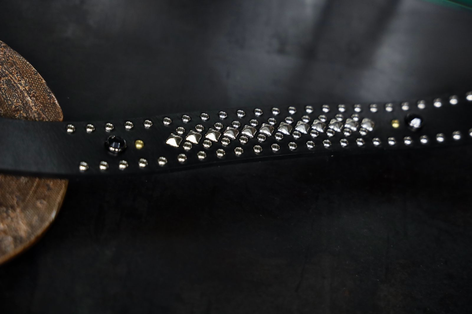 LASTMAN ラストマン大久保篤志 WOLF'S HEAD x LASTMAN STUDDED BELT 35mm