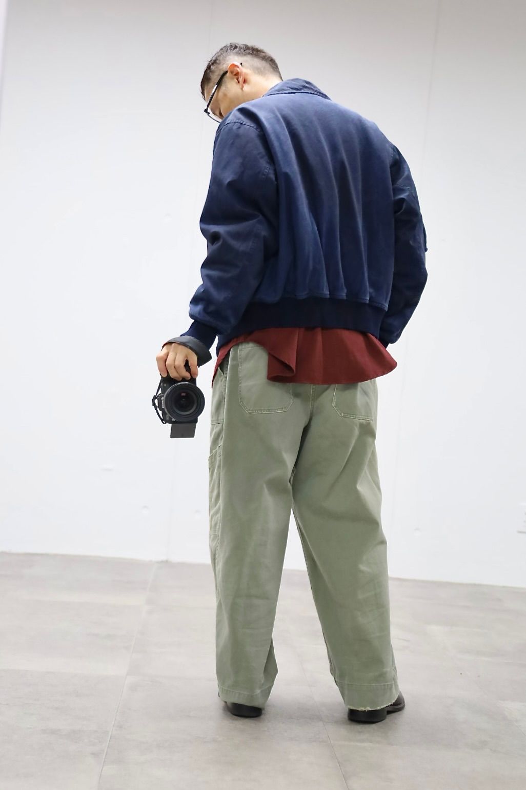 A.PRESSE 2026 STYLE1 Vintage Silk CWU-45 Flight Jacket"NAVY"スタイル