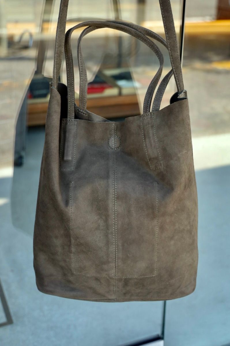 Morphee / モルフェトートバッグ 3WAY MIDIUM TOTE(LONG)SUEDE [MOSS GREEN]☆新作発売！
