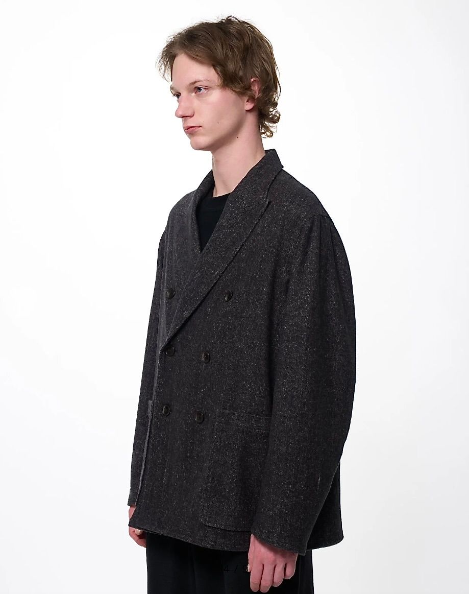 マーカ 26AW ヘビーシルクフランネル / リラックスドフィット W.B ジャケット(M26C19JK01C)HERRINGBONE☆新作発売！