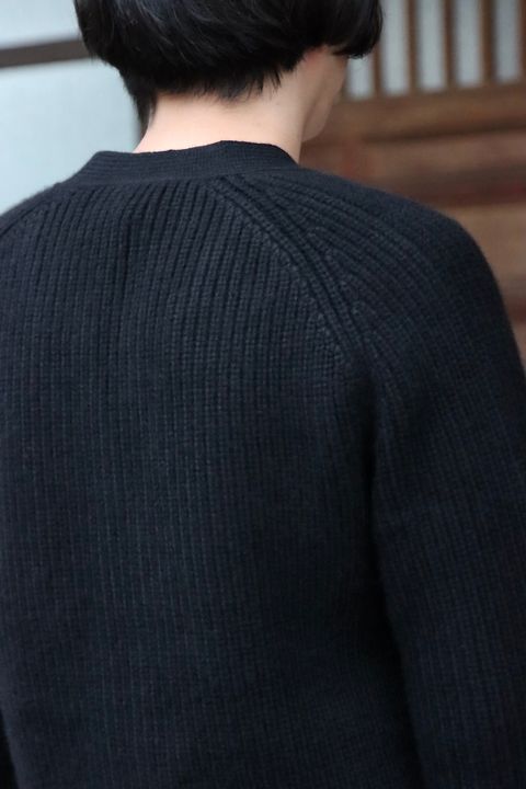 A.PRESSE Fisherman Cardigan Sweater(21AAP-03-02M)BLACK style