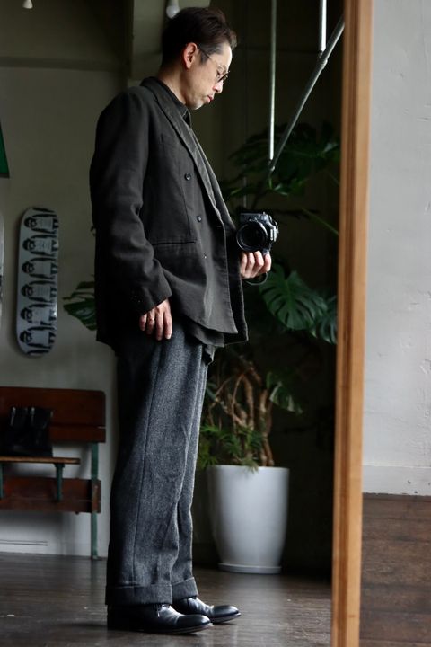アプレッセ22FW Double Breasted Jacketスタイル.2022.9.26.