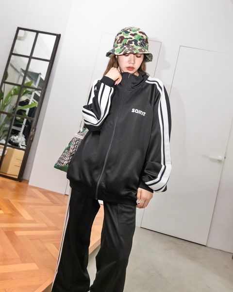 セントマイケル 新作TRACK JACKET&TRACK PANTS style.2024.8.30