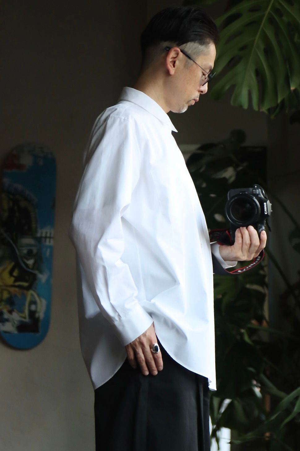 ATON - エイトン23SSシャツ SUVIN BROAD STANDARD SHIRT(WHITE) | mark