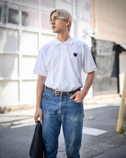 PLAY COMME des GARCONS ポロシャツ スタイル 2024.6.17