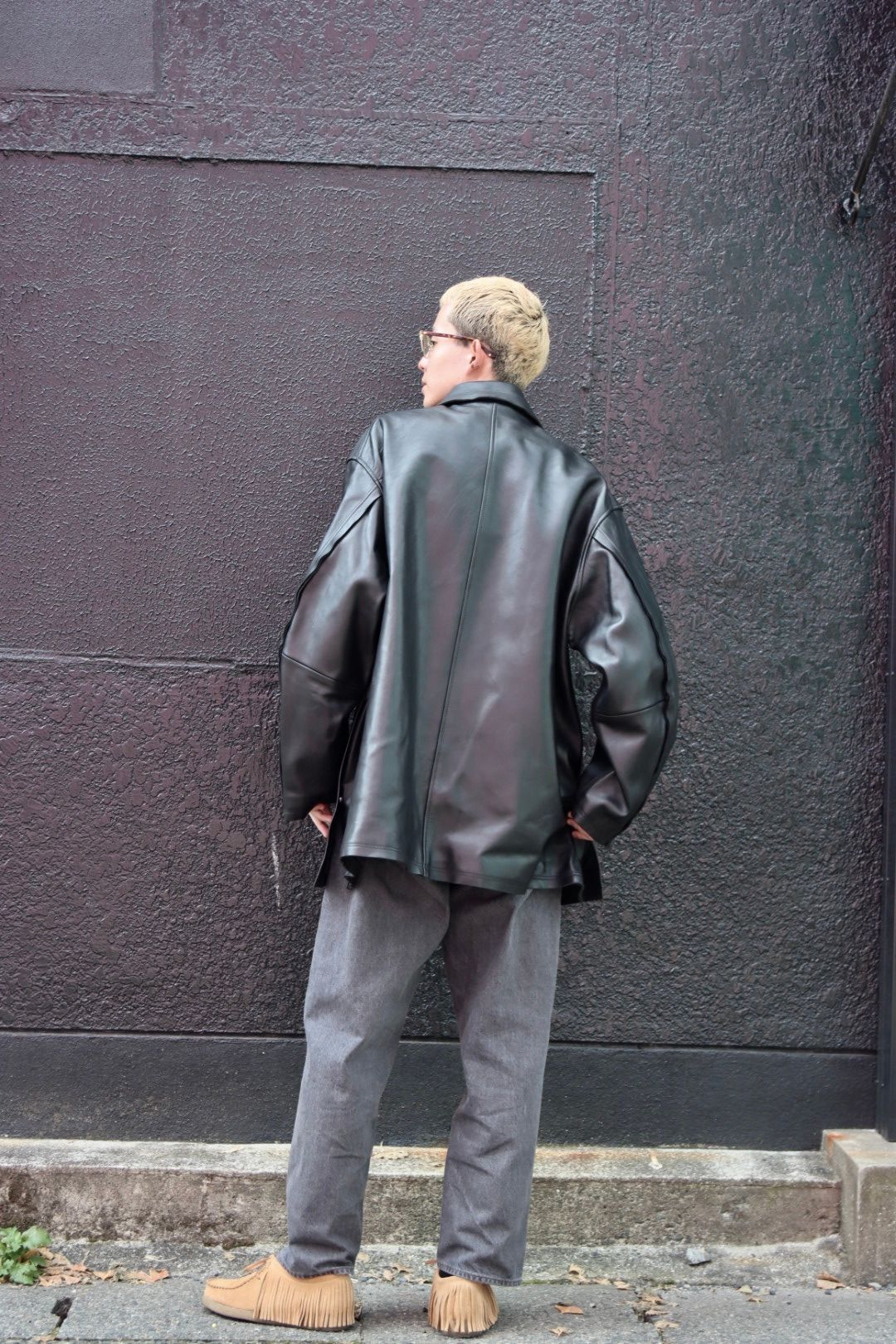 YOKE ヨーク 23AW CUT-OFF LEATHER CAR COATスタイル | 3566 | mark