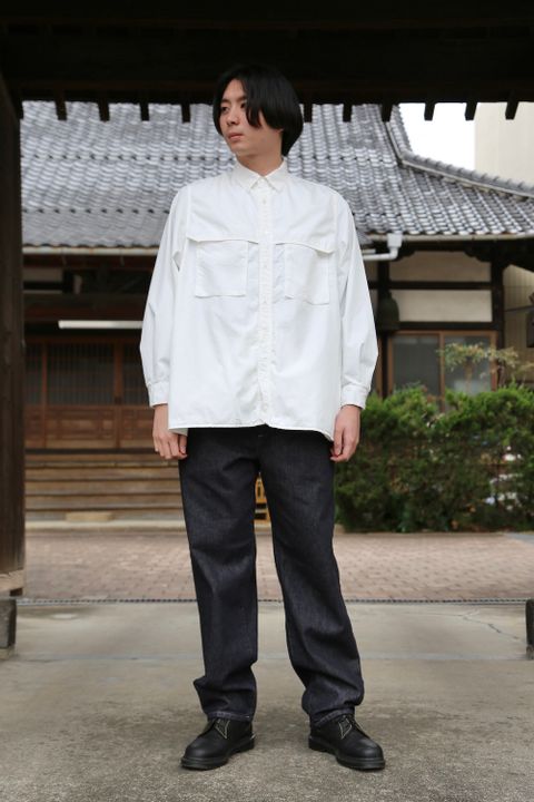 Garment Dyed Poplin Umbrella Yoke Shirt(GM211-50032) style.2021.2.14.