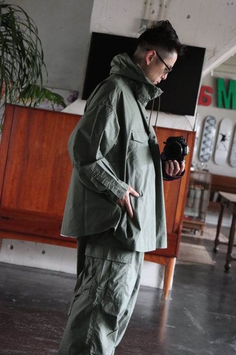 FreshService 22SS DOUBLE TYPEWRITER ANORAK"SAGE"style.2022.3.12.
