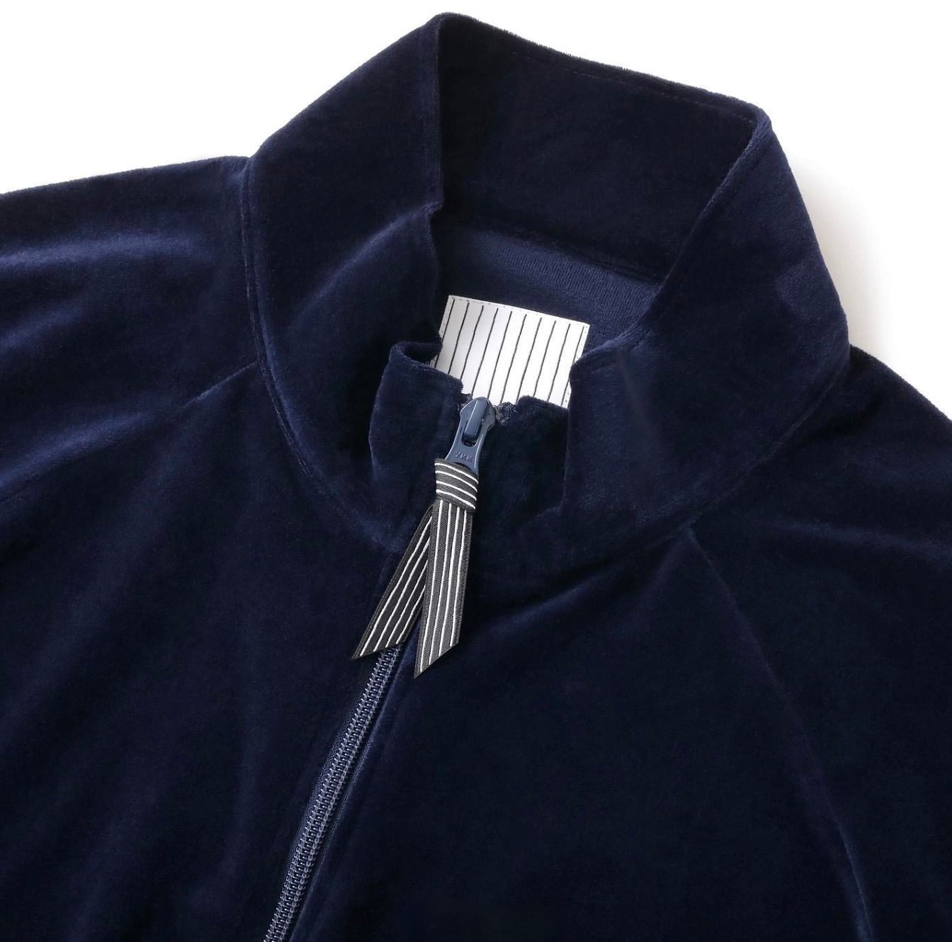 S.F.C 23FW VELOUR TRACK JACKET(SFCFW23CS06)Navy