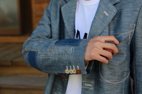 JUNYA WATANABE COMME des GARCONS MAN 綿リネンデニムジャケット(WG-J007-051) style. 2021.04.05.