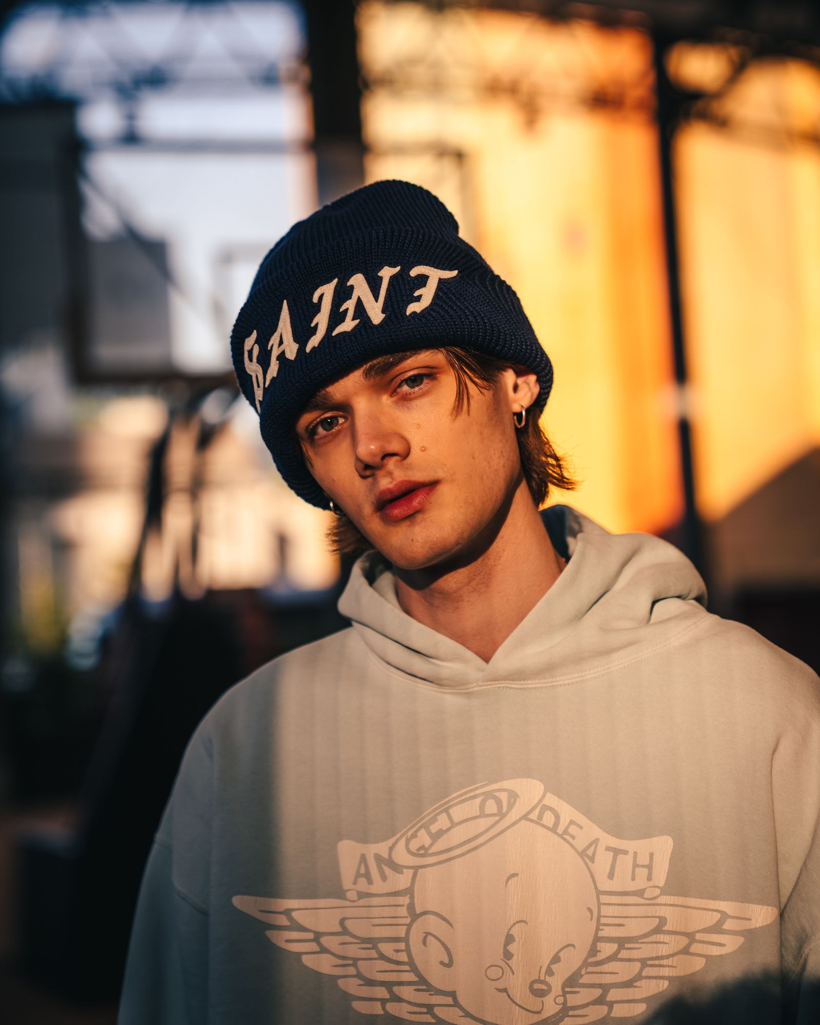 セントマイケル 26SS SAINT KNIT CAP(SM-MK8-0000-087)NAVY★1月10日(土)発売！