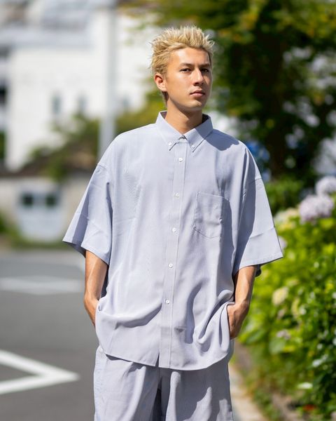 フレッシュサービス SEERSUCKER B.D SHIRT (FSC252-50043)BLUE☆6/21(土)発売！