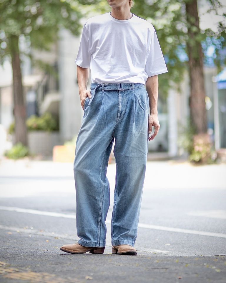 Graphpaper - グラフペーパー24AW Selvage Denim Belted Pants(GU243  