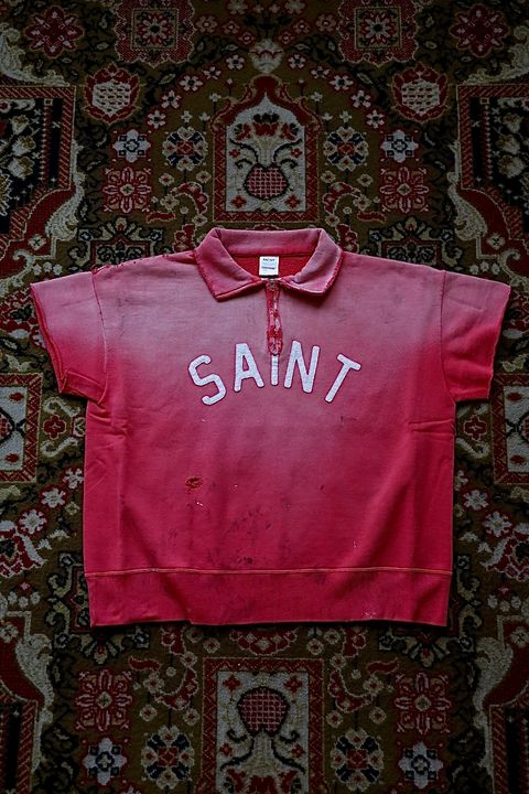 セントマイケル 26SS SAINT HALF ZIP SWEAT(SM-MK8-0000-053)RED☆4月11日(土)発売！