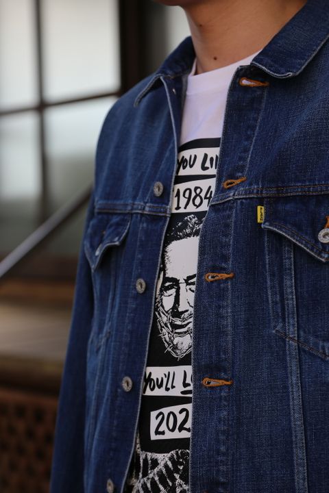 doublet MEMORIAL POLAROID DENIM JACKET(21SS06BL115) style.2021.1.31.