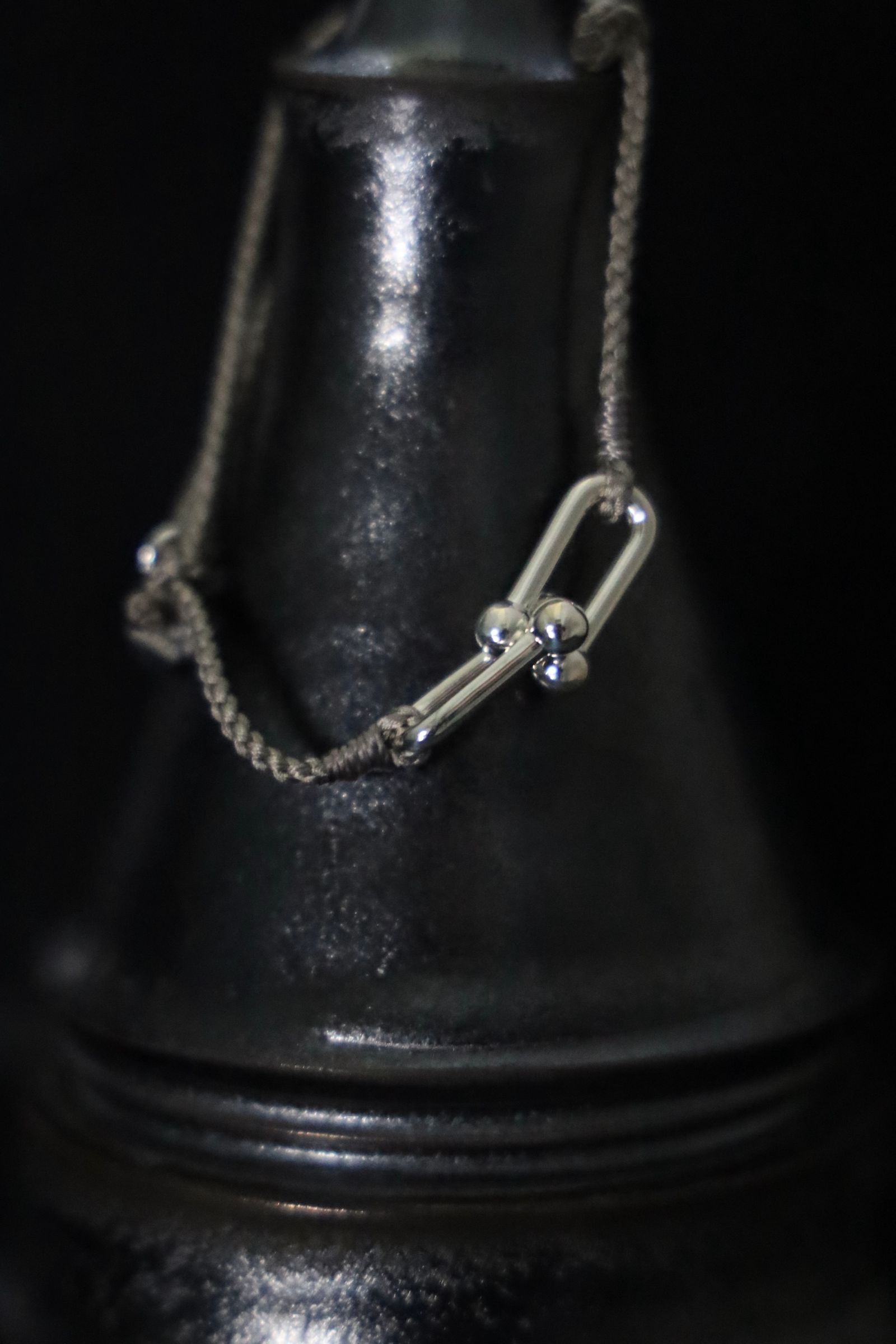 XOLO JEWELRY ショロジュエリー / Homage Link Silk Code Bracelet (GRAY)☆6月17日再入荷！