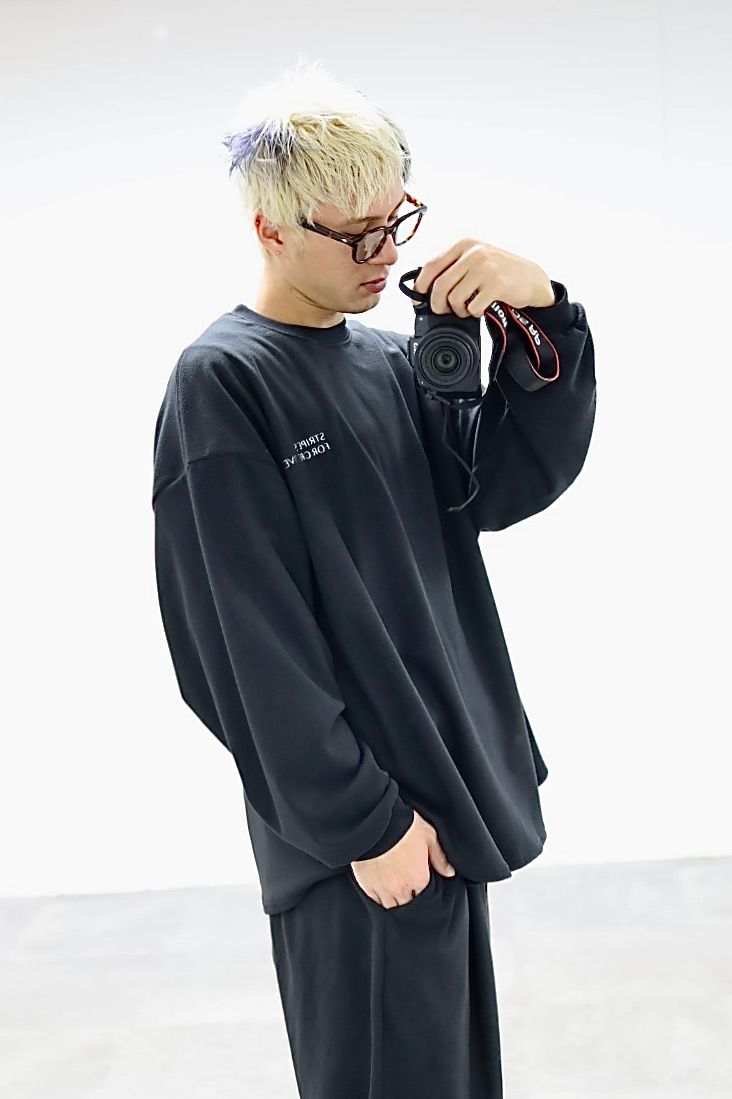 S.F.C 25FW SPOT エスエフシー FLEECE SUPER BIG LS ROUND TEE(SFCFW25CS01SP)Black☆12月20日(土)発売！