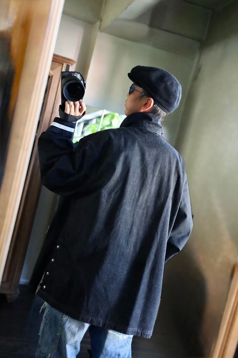 YOKE 25FW Denim Coverall Half Coatスタイル