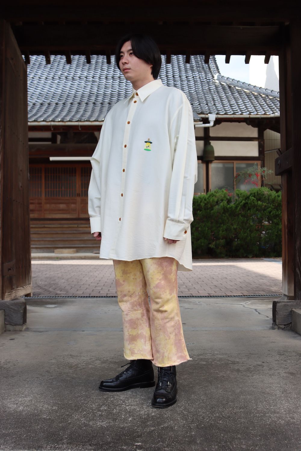 doublet MILK FIBER OVERSIZED SHIRT(22SS18SH103) style.2022.1.15