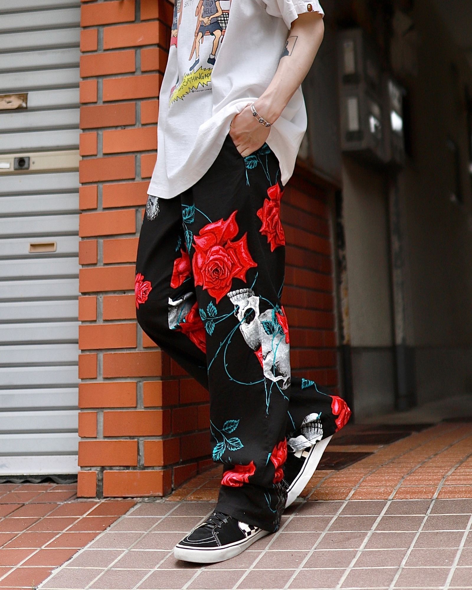 ©SAINT M×××××× ×WILDSIDE YOHJI YAMAMOTO PAJAMA PANTS markスタイル