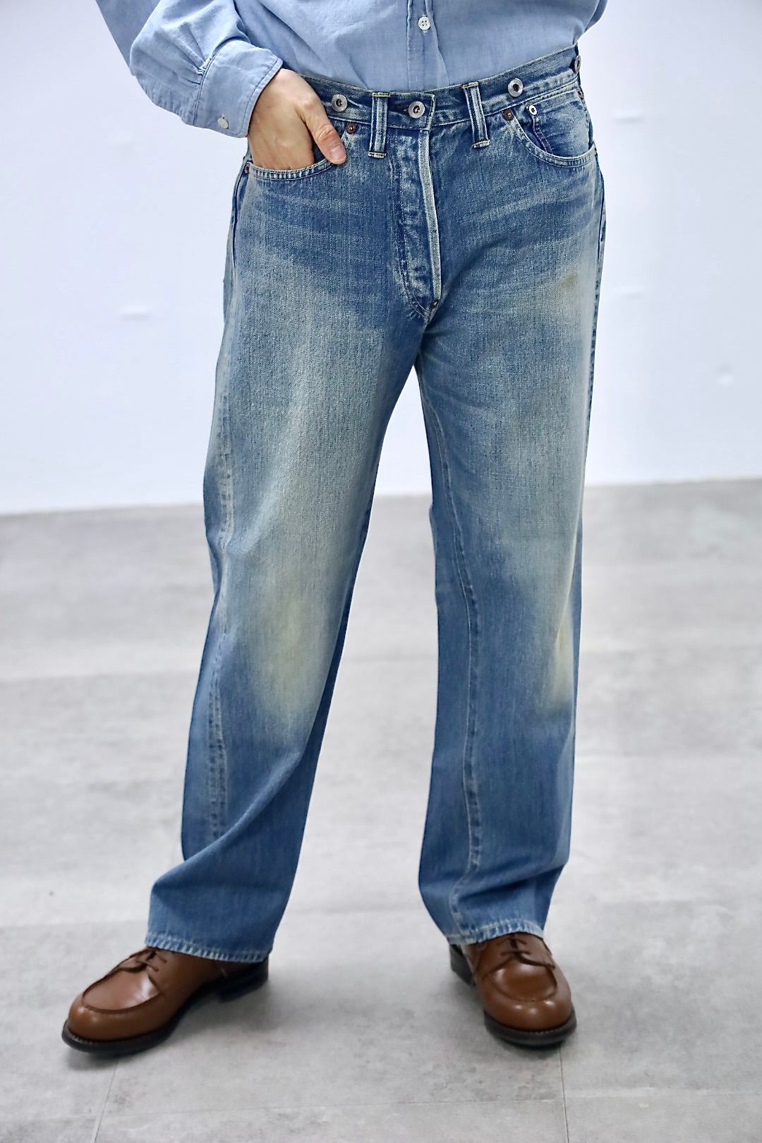 アプレッセ 2026 STYLE1 No.2 Washed Denim Pants(AP-4008)INDIGO
