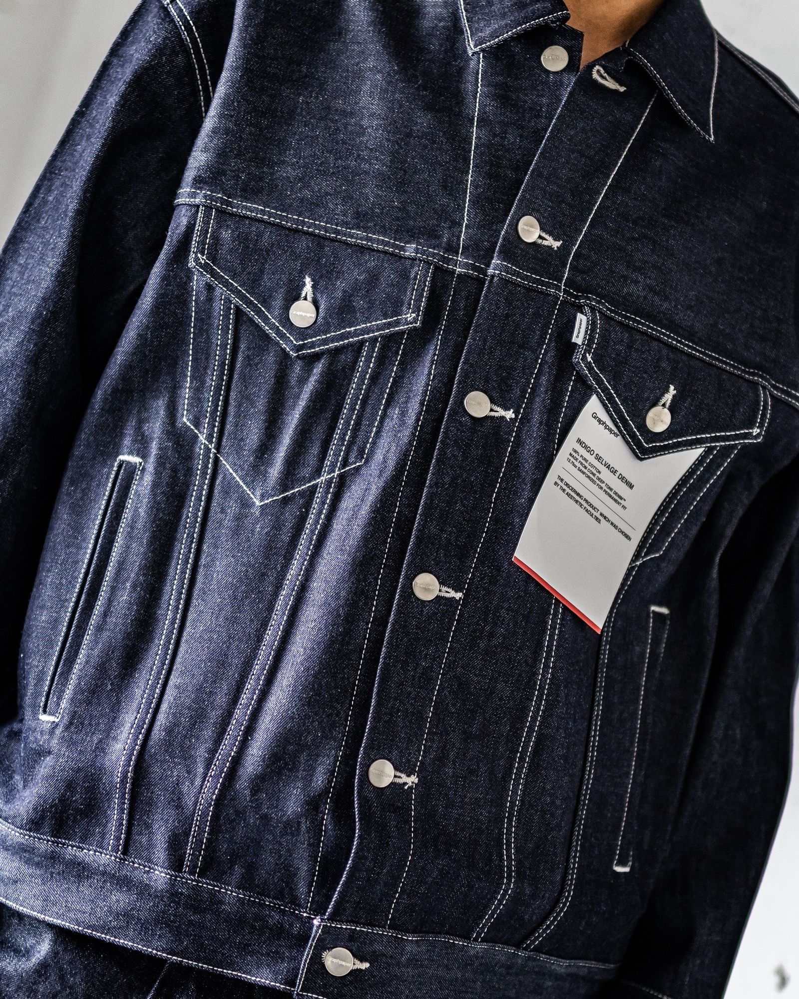 Graphpaper Selvage Denim Trucker Jacket (INDIGO_RIGID)☆7月25日(土)新作発売！