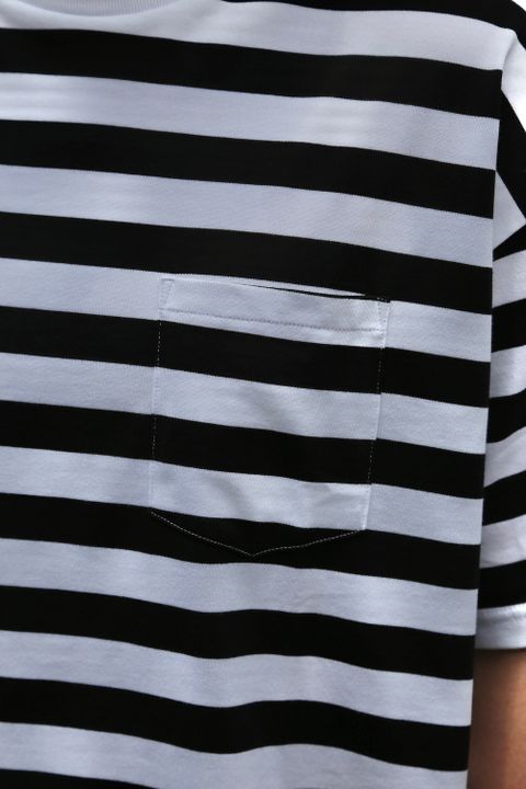 Graphpaper Border S/S Pocket Tee style.2021.6.27.