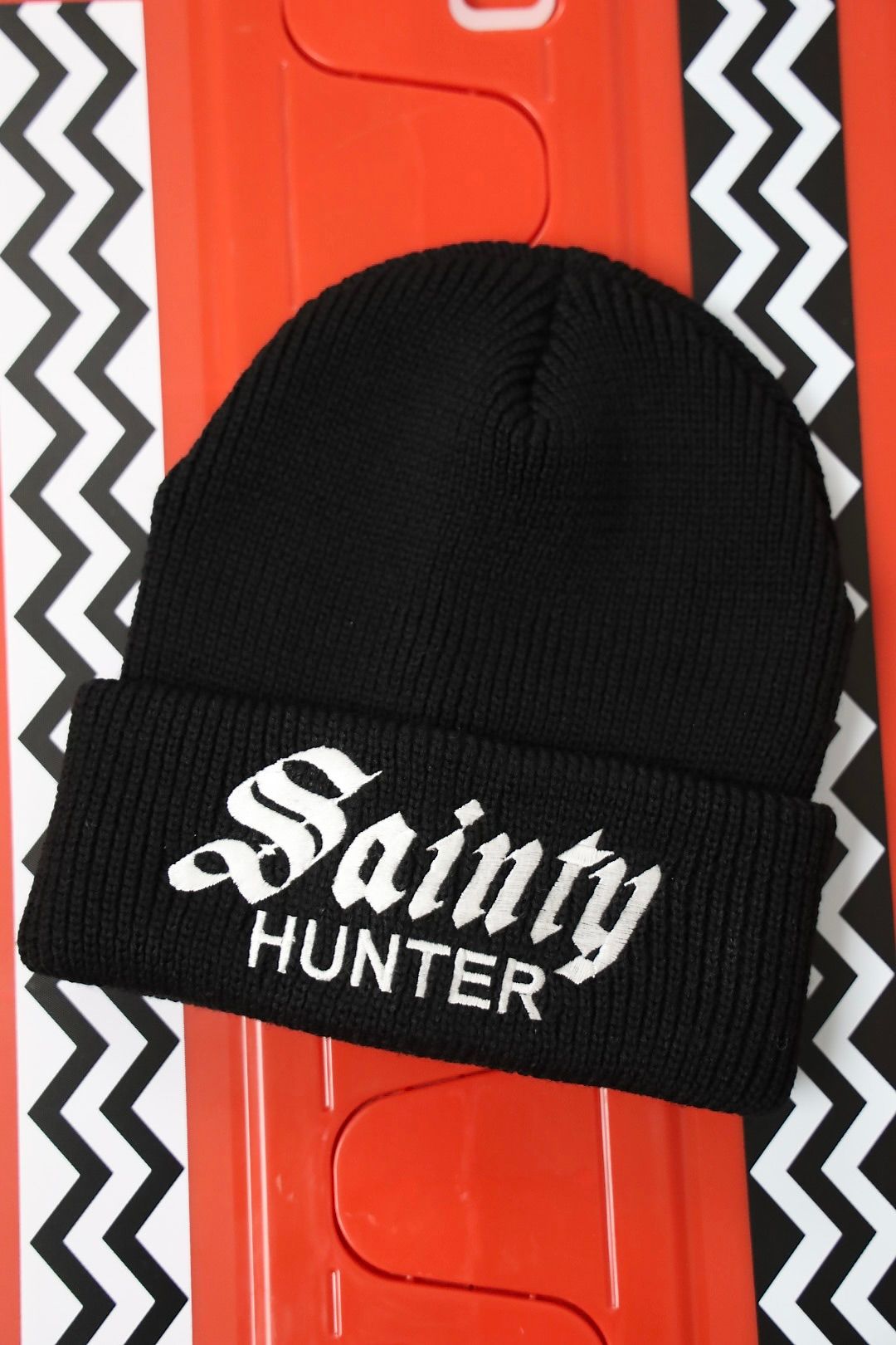 セントマイケル 26SS BH_KNIT CAP/SAINTY HUNTER(SM-MK8-0000-C38)BLACK