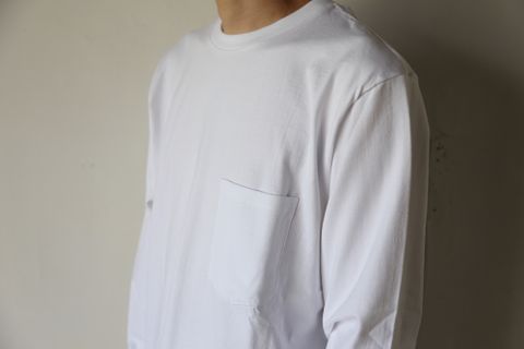 Graphpaper L/S Pocket Tee"WHITE"Style.2020.8.28.