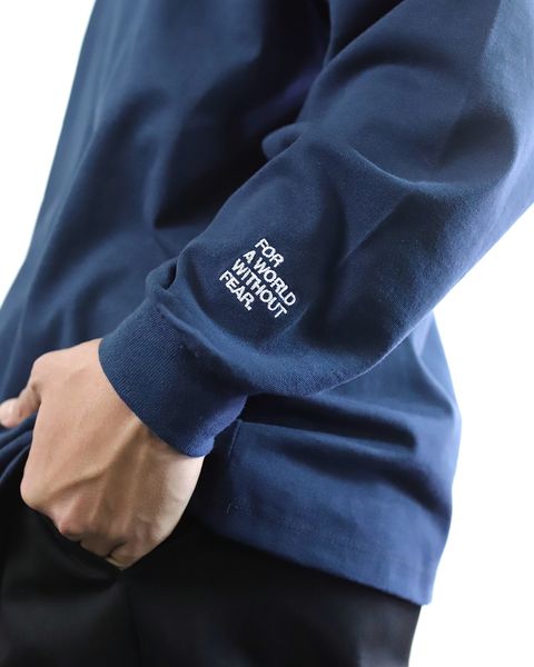 VIBTEX for FreshService 24SS  L/S CREW NECK TEE(NAVY) style 2024.5.17