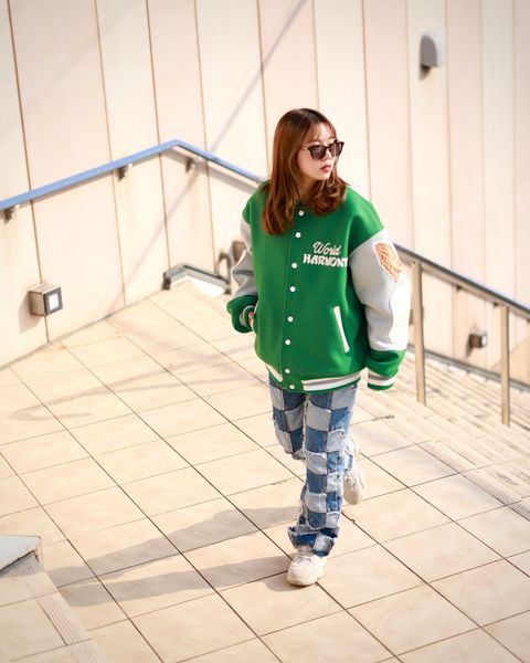 ©SAINT M×××××× セントマイケル23SS SAINT ACADEMY VARSITY JKTスタイル