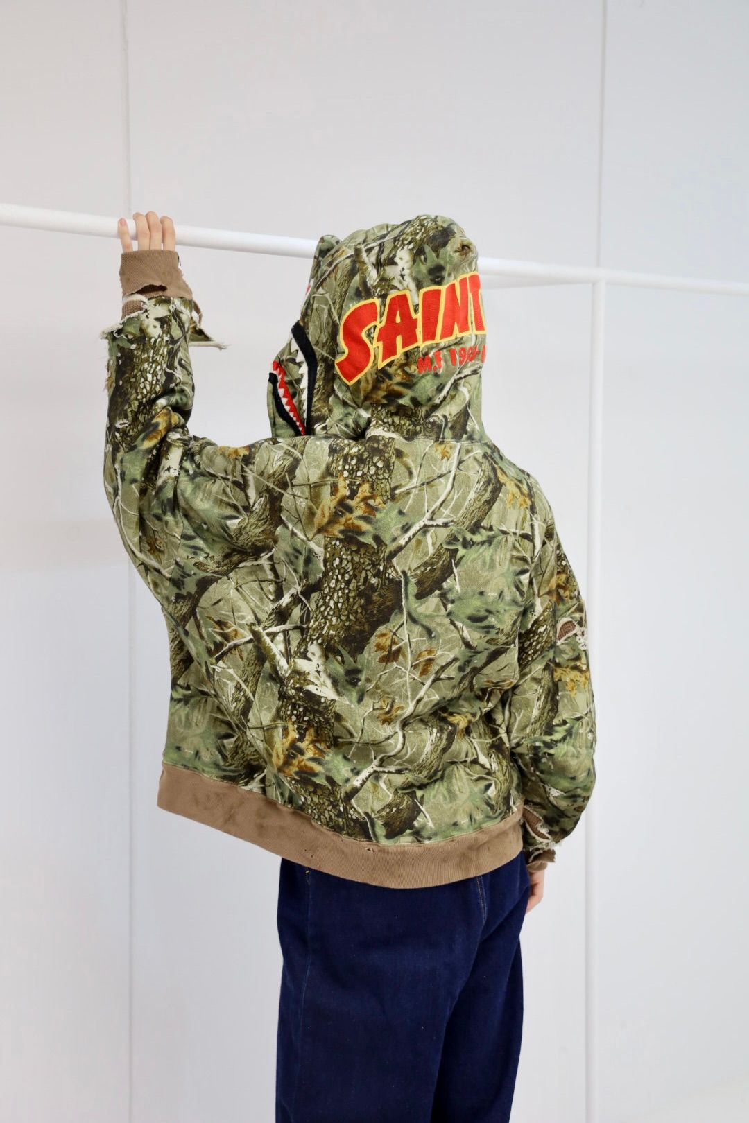 セントマイケル BAPE_ZIP HOODIE/SAHARK/CAMO(SM-HR1-0000-C38)