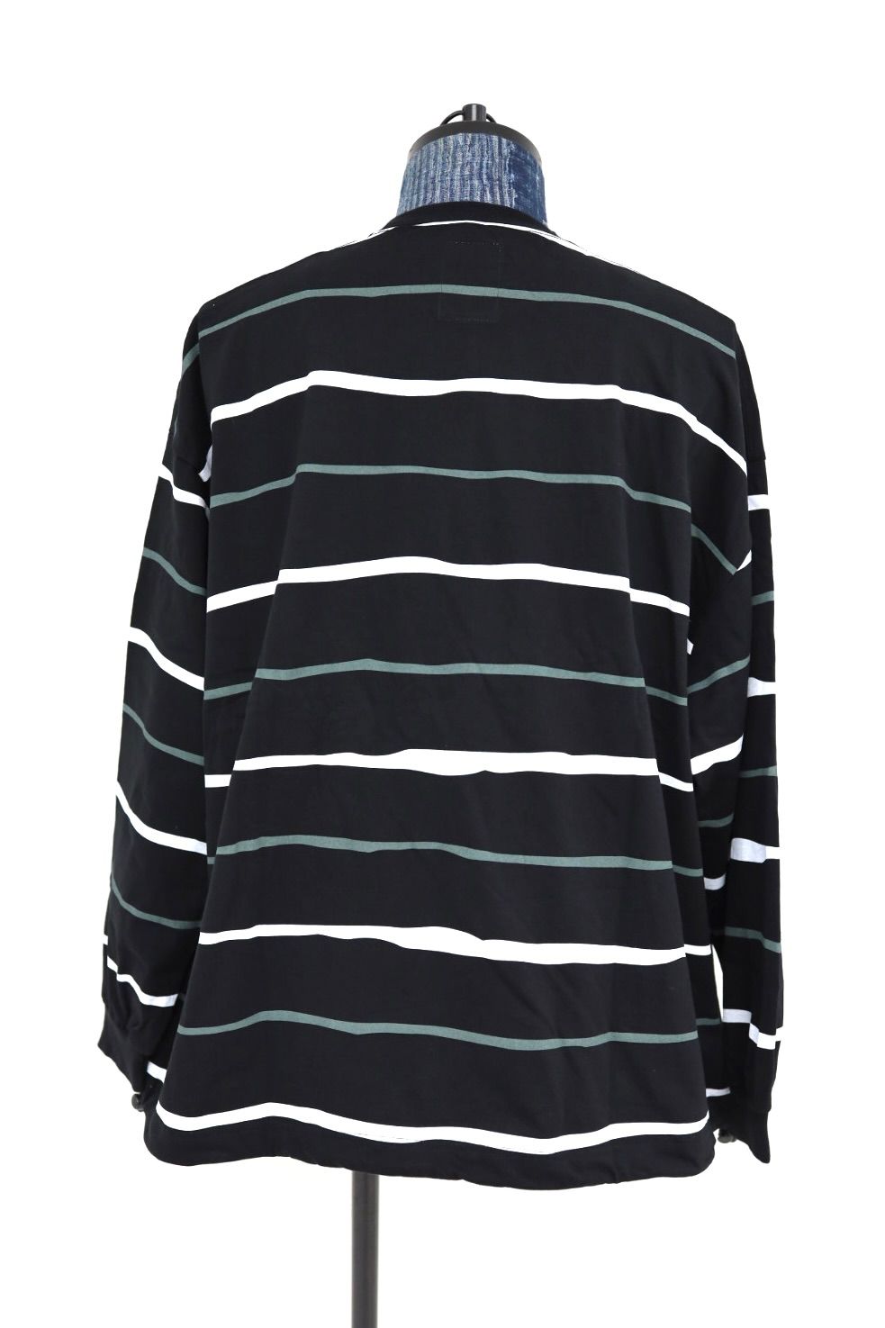 S.F.C 2026FW エスエフシー SUPER BIG STRIPE LS TEE (W/DRAWSTRINGS) (SFCFW26CS07)Black☆10月17日(土)発売！