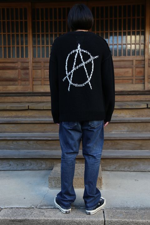 doublet 2020FW doublet HAND-KNITTING JACQUARD PULLOVER "BLACK"Style.2020.11.15.