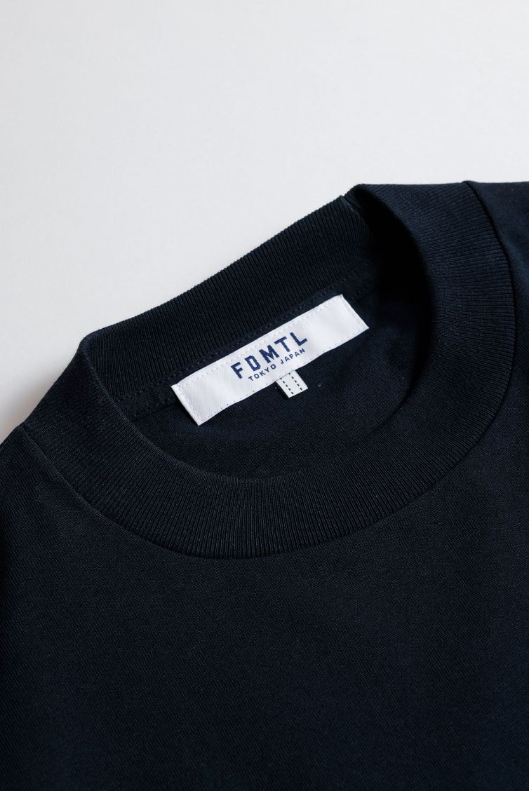 ファンダメンタル Tシャツ BORO POCKET TEE(FA25/TE12)NAVY