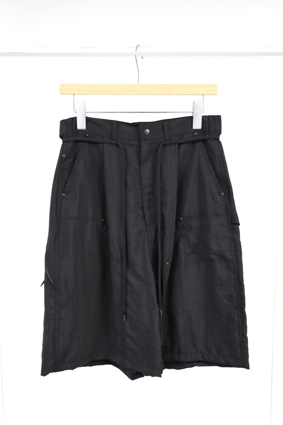 プロダクトトゥエルブ 26SS Silk Nylon Short Work Pants(26SS-PPT11)BLACK☆新作発売！