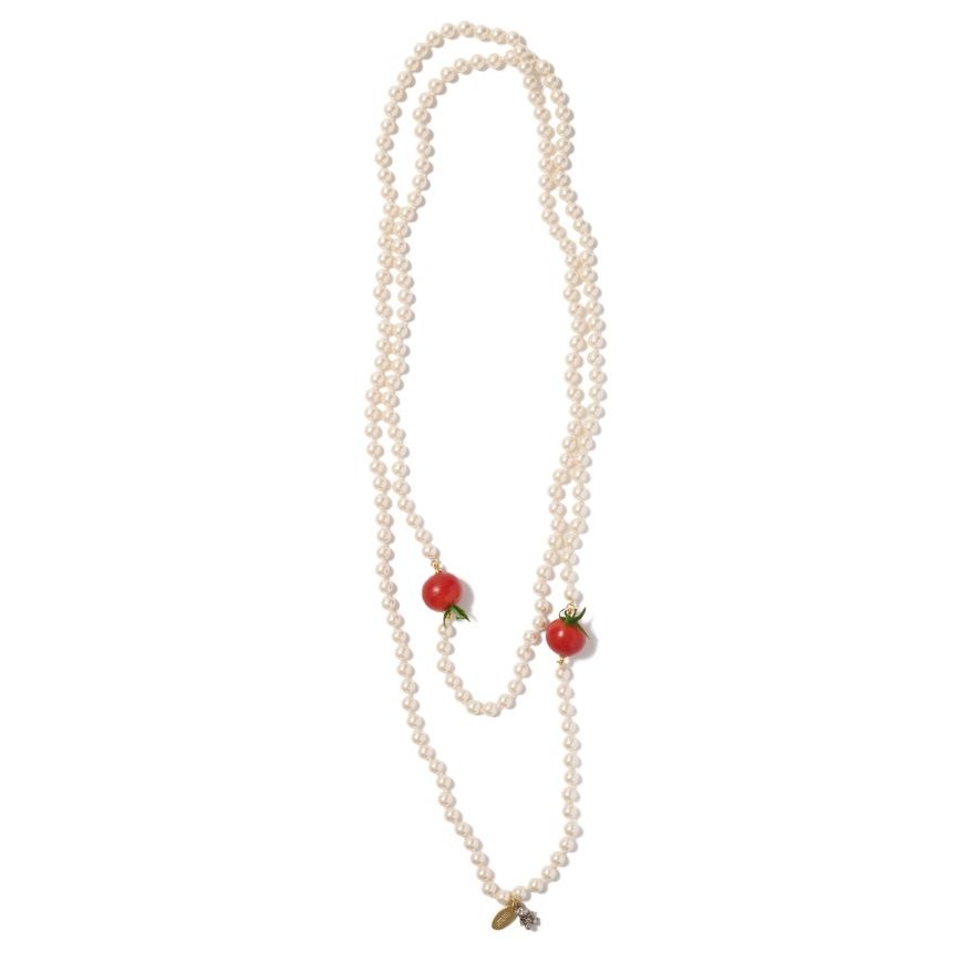 doublet ダブレット26SS FOOD SAMPLE PEARL NECKLACE (26SS83AC43) TOMATO★1月17日(土)11:00発売！