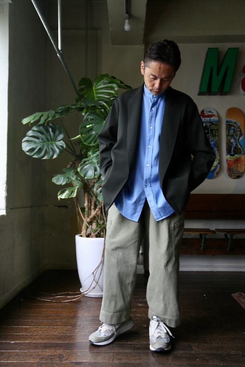 blurhms Wool Surge Cardigan Jacket"KHAKI GREY"style.8.16.