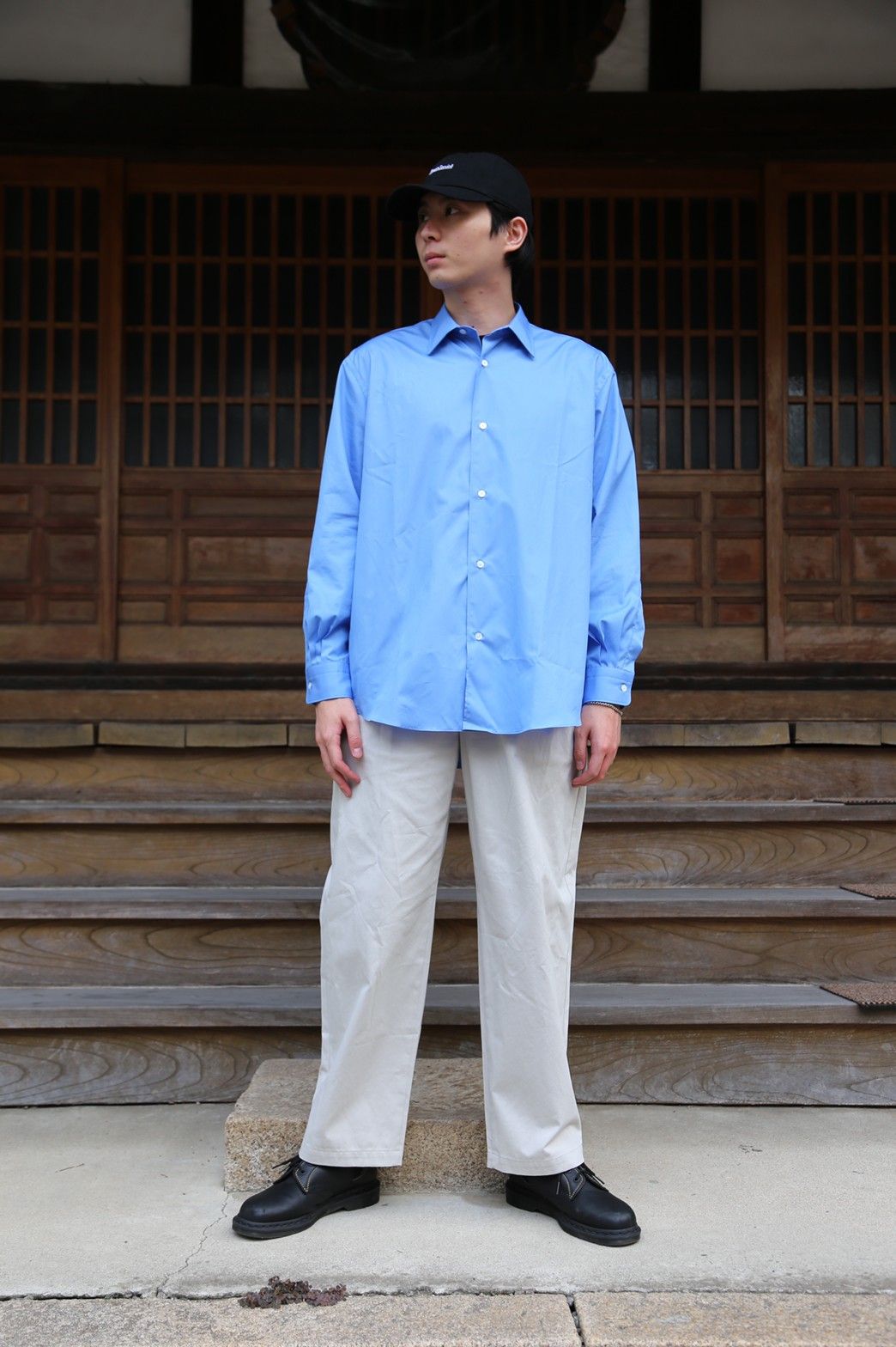 A.PRESSE - アプレッセ Regular Collar Shirt(21AAP-02-01H)SAX | mark