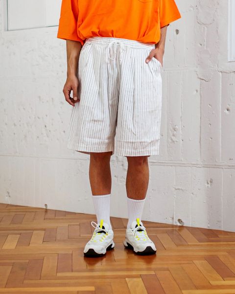 S.F.C 25SS エスエフシー STRIPE PAINTER SHORTS(SFCSS25P07)White-Black☆3月29日(土)発売！