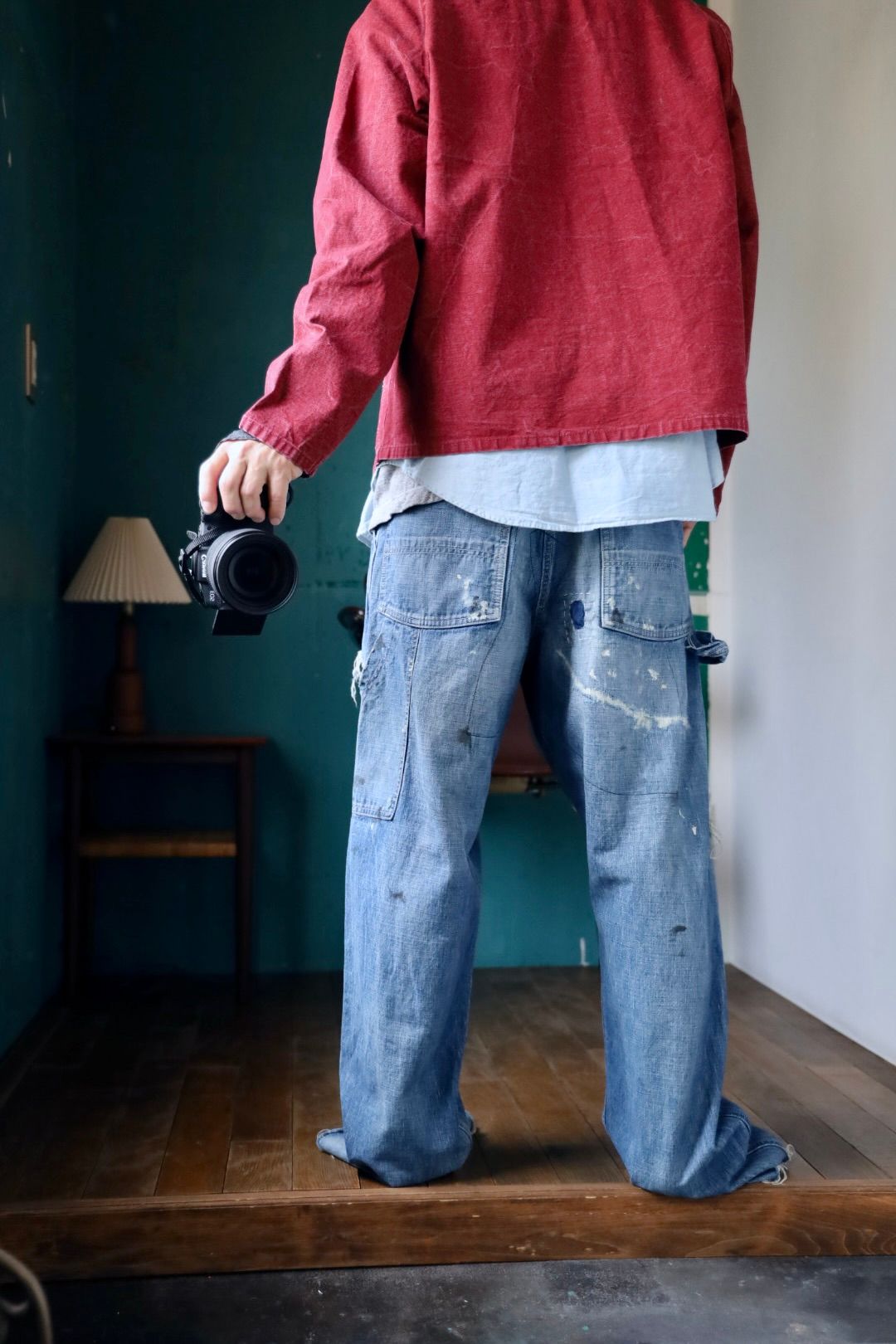 A.PRESSE 2025 STYLE2 Vintage Hunting Jacket"RED"スタイル