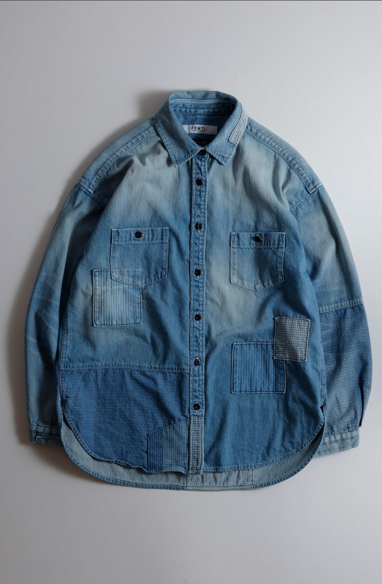 ファンダメンタル デニムシャツ <WOMENS FIT> DENIM SHIRT 3YR WASH(FA25/SH11WU)INDIGO