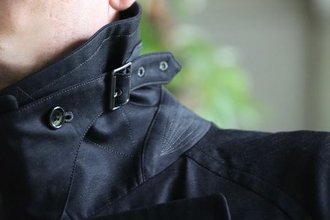 blurhms Gabardine Double Belt Trench Coatスタイル.2022.7.24.