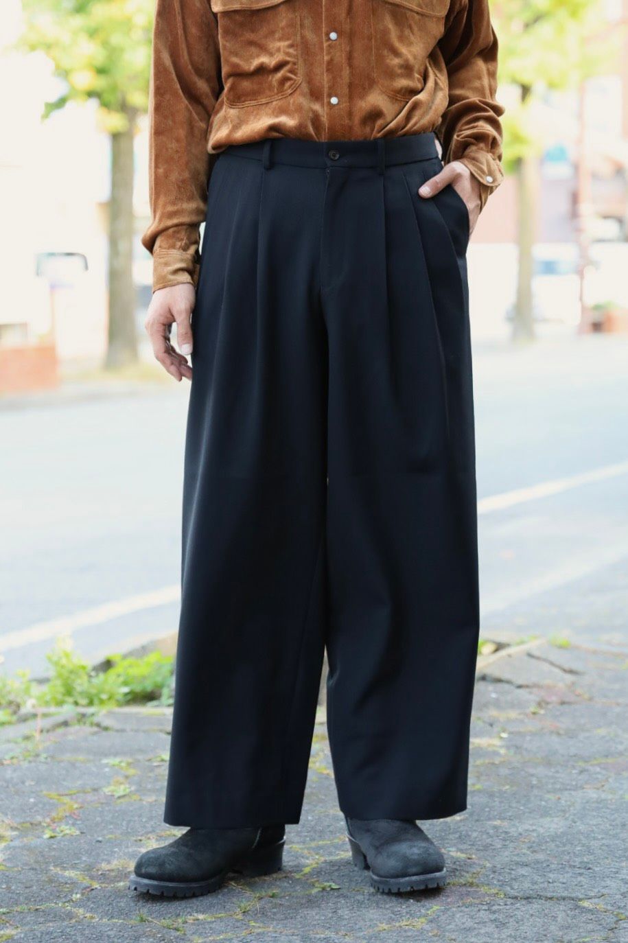 MARKAWARE Organic Wool Survival Cloth® Triple Pleated Wide Trousers☆新規お取り扱いスタート