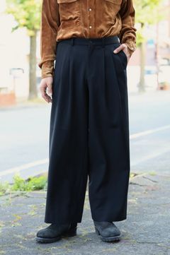 MARKAWARE Organic Wool Survival Cloth® Triple Pleated Wide Trousers☆新規お取り扱いスタート