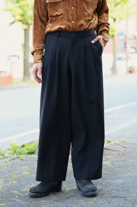 MARKAWARE Organic Wool Survival Cloth® Triple Pleated Wide Trousers☆新規お取り扱いスタート